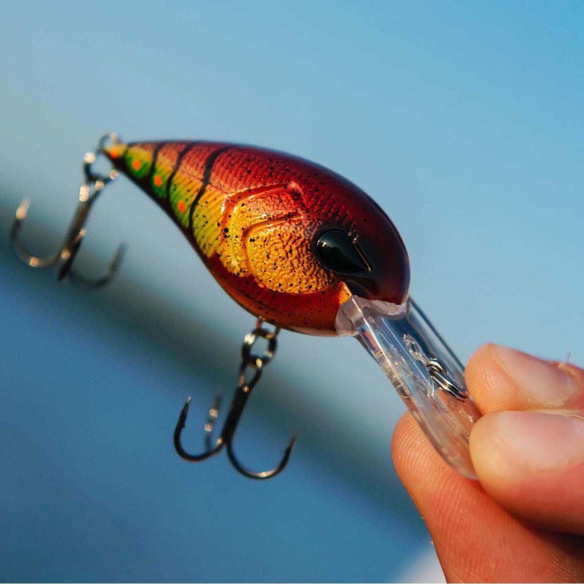 13 Fishing Gordito Crankbait Lure 2in Fire And Ice Craw, Fire And Ice Craw, bcf_hi-res