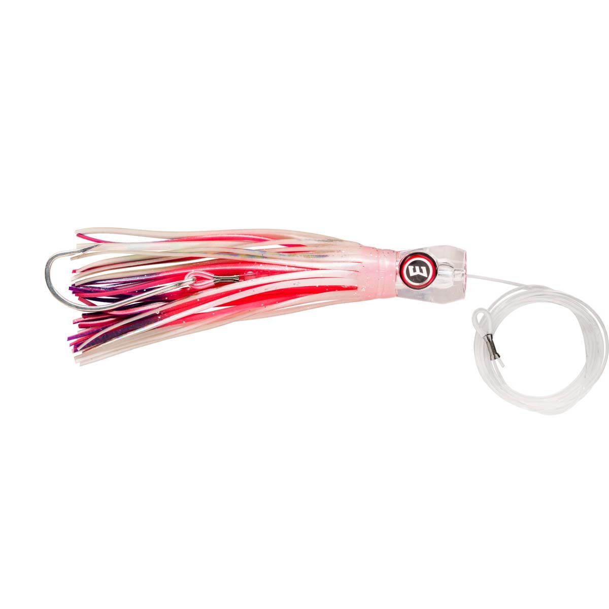 Williamson Sailfish Catcher Skirted Trolling Lure 5in Candy Floss, Candy Floss, bcf_hi-res