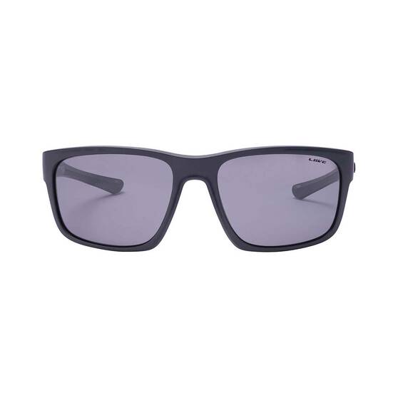 Liive Men’s Whip Polarised Sunglasses Matt Black with Grey Lens, , bcf_hi-res