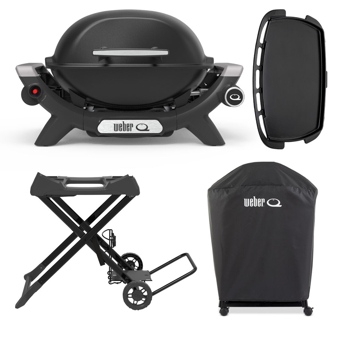 Weber Baby Q Q1000N Midnight Black Deluxe Set BCF