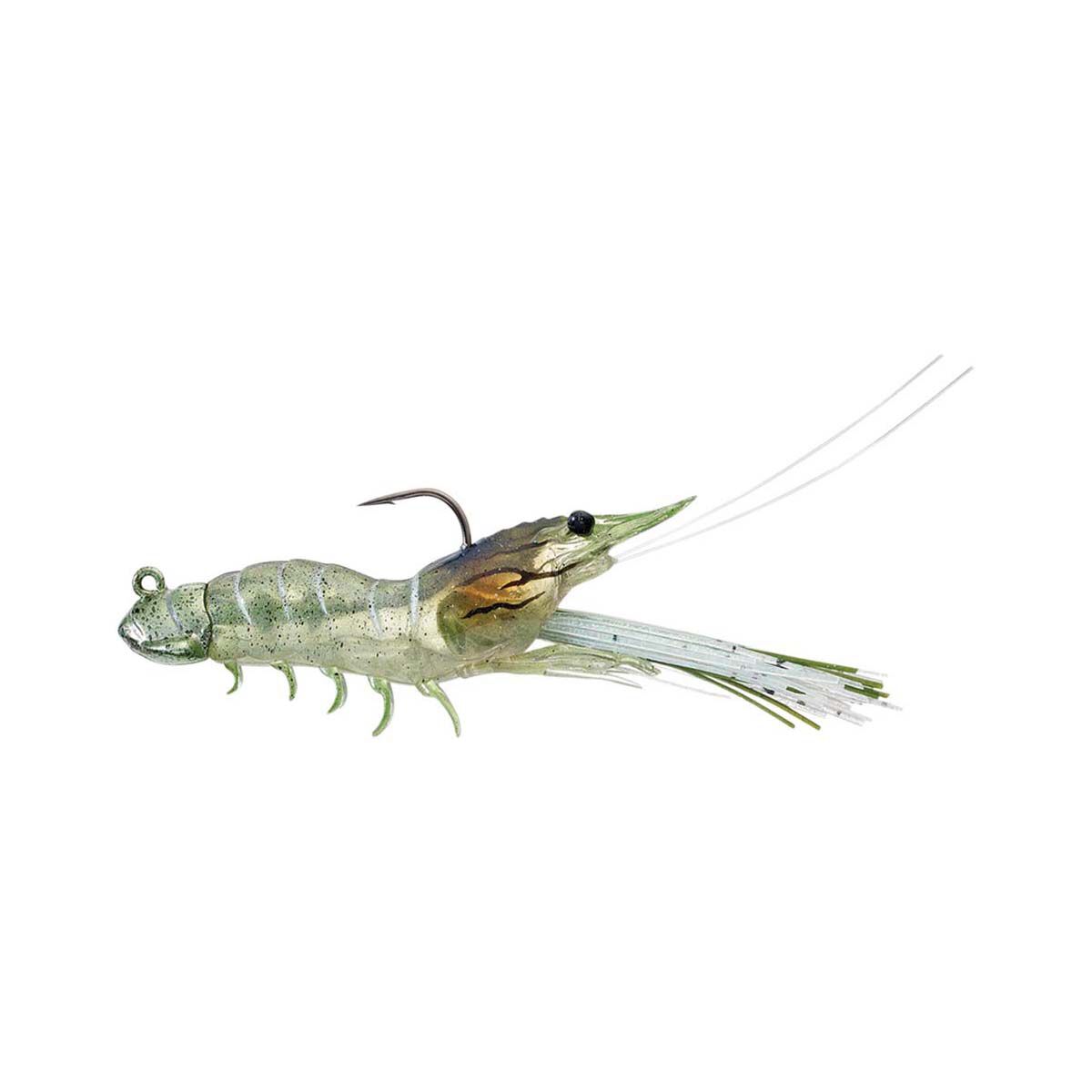 Livetarget Fleeing Shrimp Soft Plastic Lure 3.5in Grass Shrimp BCF