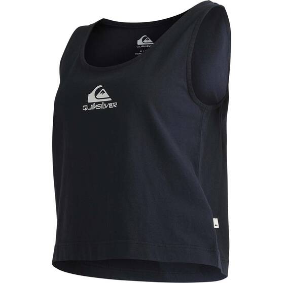 Quiksilver Comp Logo Tank for Women, Black, bcf_hi-res
