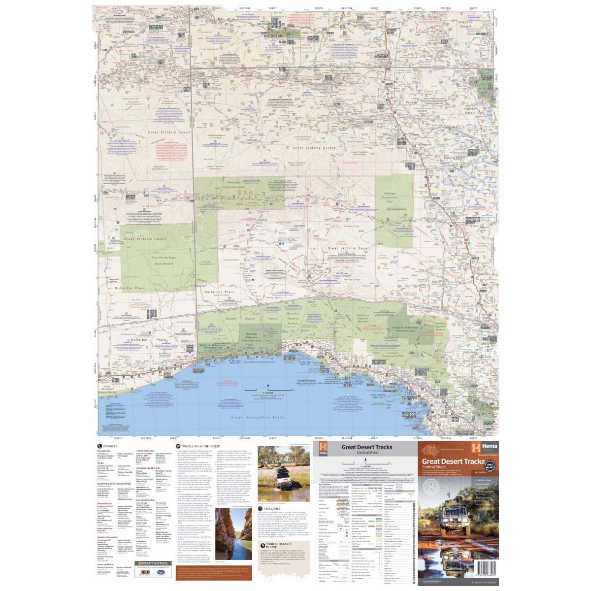 Hema Map Great Desert Tracks Central Sheet, , bcf_hi-res