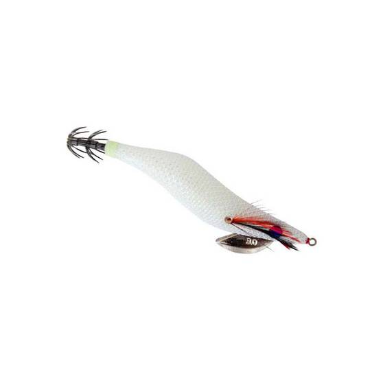 Black Magic Squid Snatcher Squid Jig 3.5 Ghost Glow, Ghost Glow, bcf_hi-res