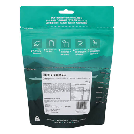 Back Country Cuisine Freeze Dried Chicken Carbonara 2 Serve, , bcf_hi-res