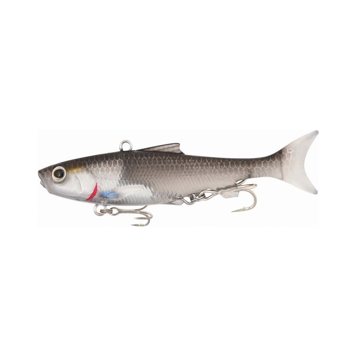 Samaki Vibelicious Thumper Tail Soft Vibe Lure 100mm 20g Clear UV Mullet, Clear UV Mullet, bcf_hi-res