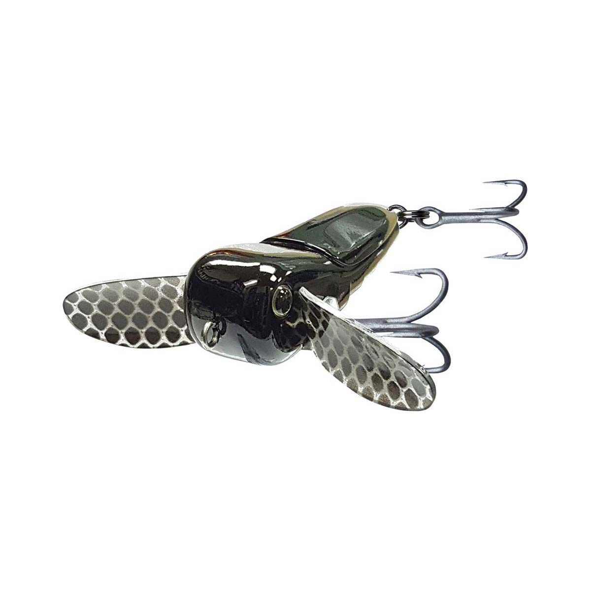 Warlock Bass Hopper Surface Lure 6.6cm Black, Black, bcf_hi-res