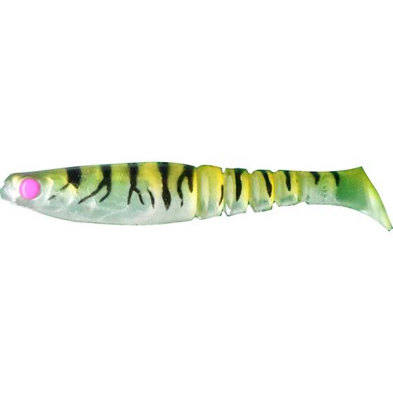 Akame Guppy Soft Plastic Lure 12cm Tiger Green, Tiger Green, bcf_hi-res