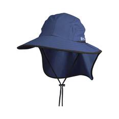 Sun Protection Australia Unisex Flap Hat Navy, Navy, bcf_hi-res