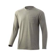 Huk Men's Waypoint Long Sleeve Fishing Shirt, Moss, bcf_hi-res