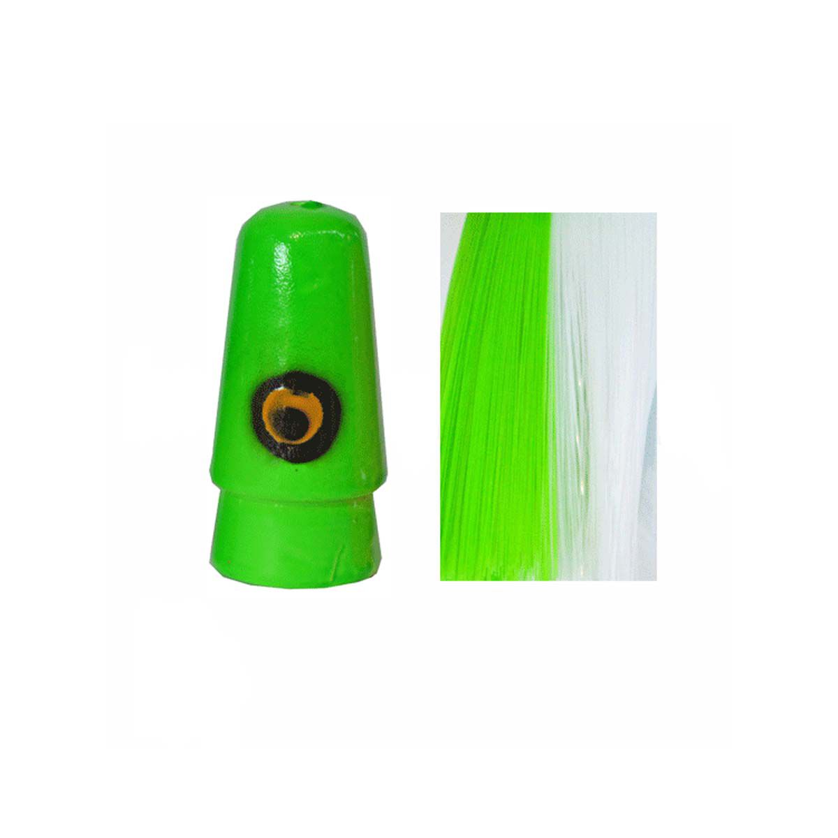 Star Lures Mac Star Trolling Lure Rigged 7in Green White, Green White, bcf_hi-res