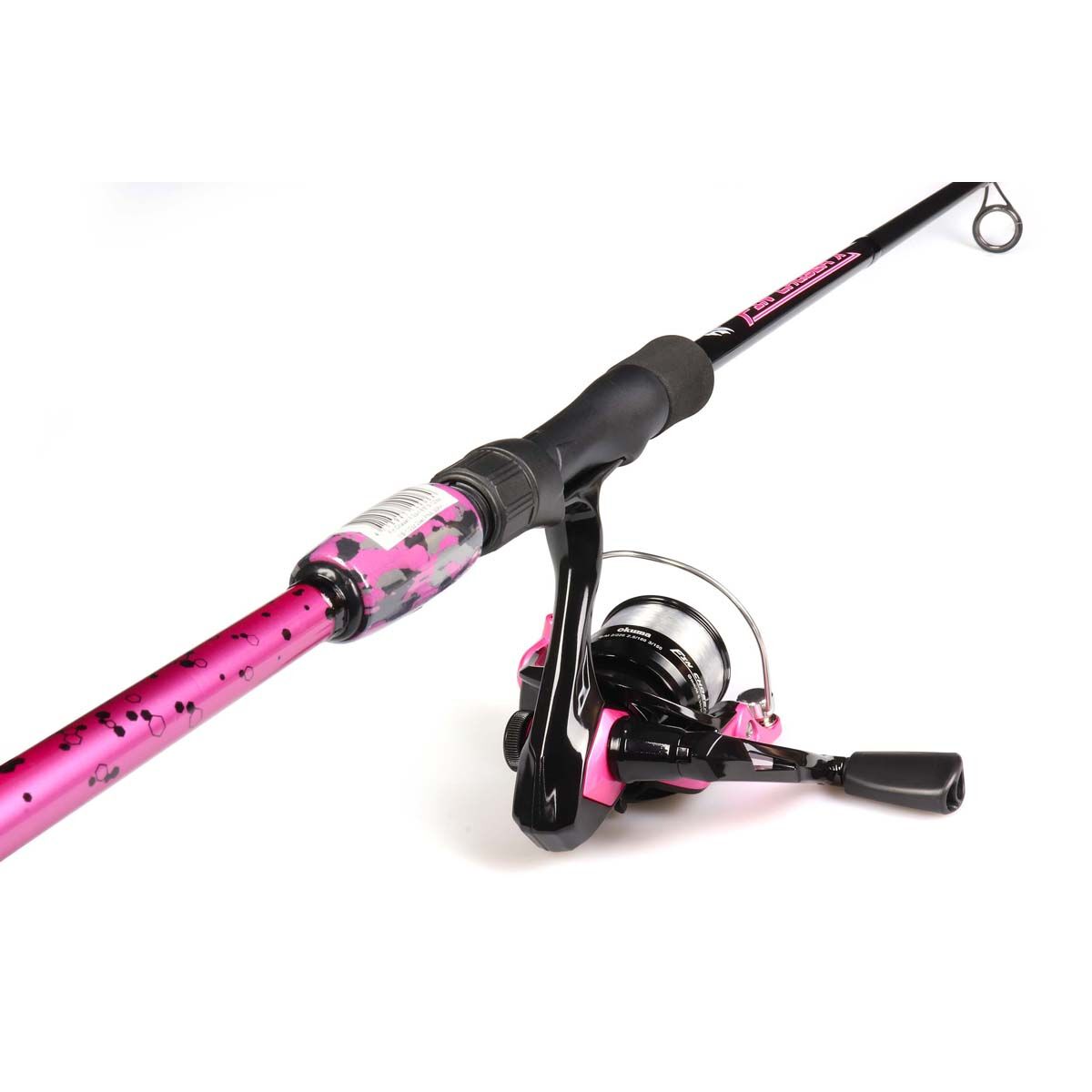 Okuma Fin Chaser X Spinning Combo Pink 6ft 6in, Pink, bcf_hi-res