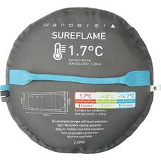 Wanderer SureFlame 1.7°C Camper Sleeping Bag, , bcf_hi-res