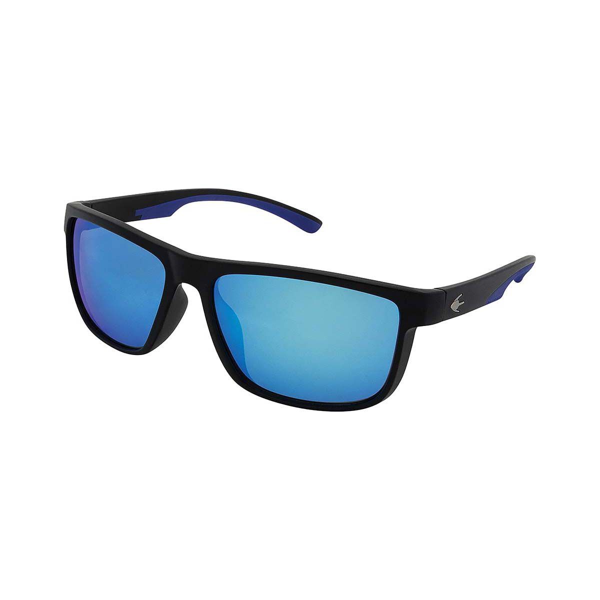 Stingray Yellowfin Polarised Sunglasses Black with Blue Lens, , bcf_hi-res