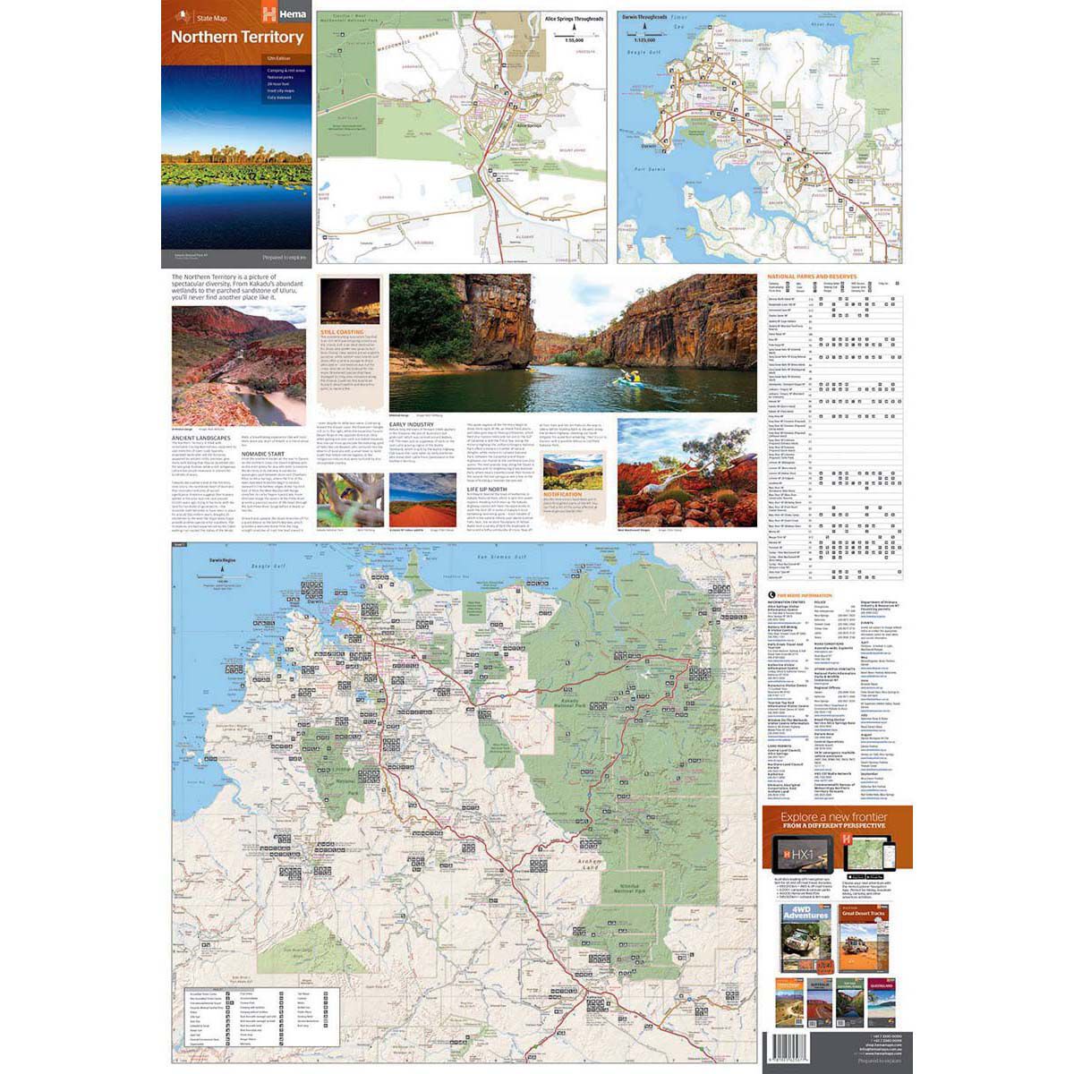 Hema Northern Territory State Map (12th Edition), , bcf_hi-res