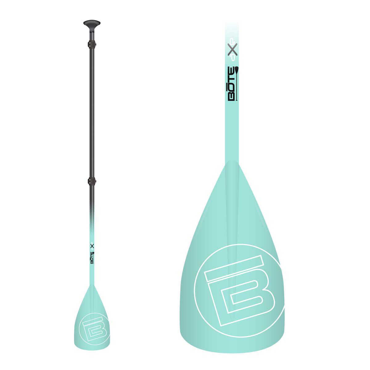 BOTE SUP Paddle Fibreglass 3 Piece Seafoam BCF