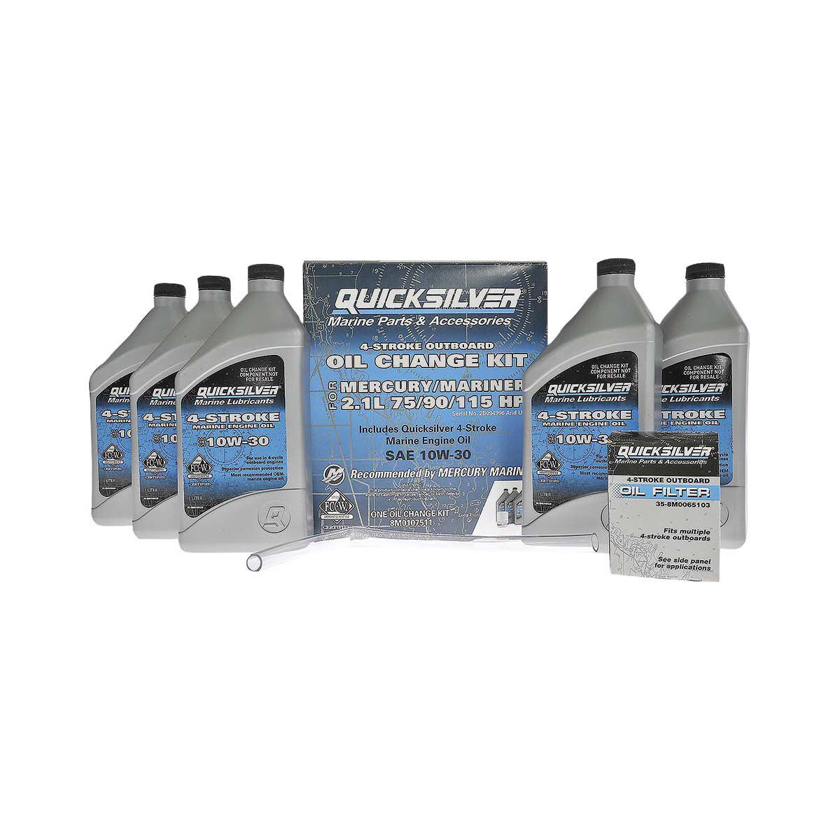 Quicksilver 4-Stroke Oil Change Kit for 70/90/115 HP Engines, , bcf_hi-res