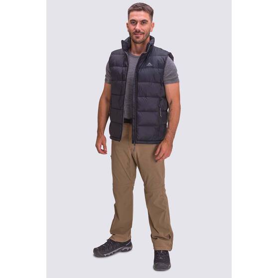 Macpac Men's Halo Down Puffer Vest V2, Black, bcf_hi-res