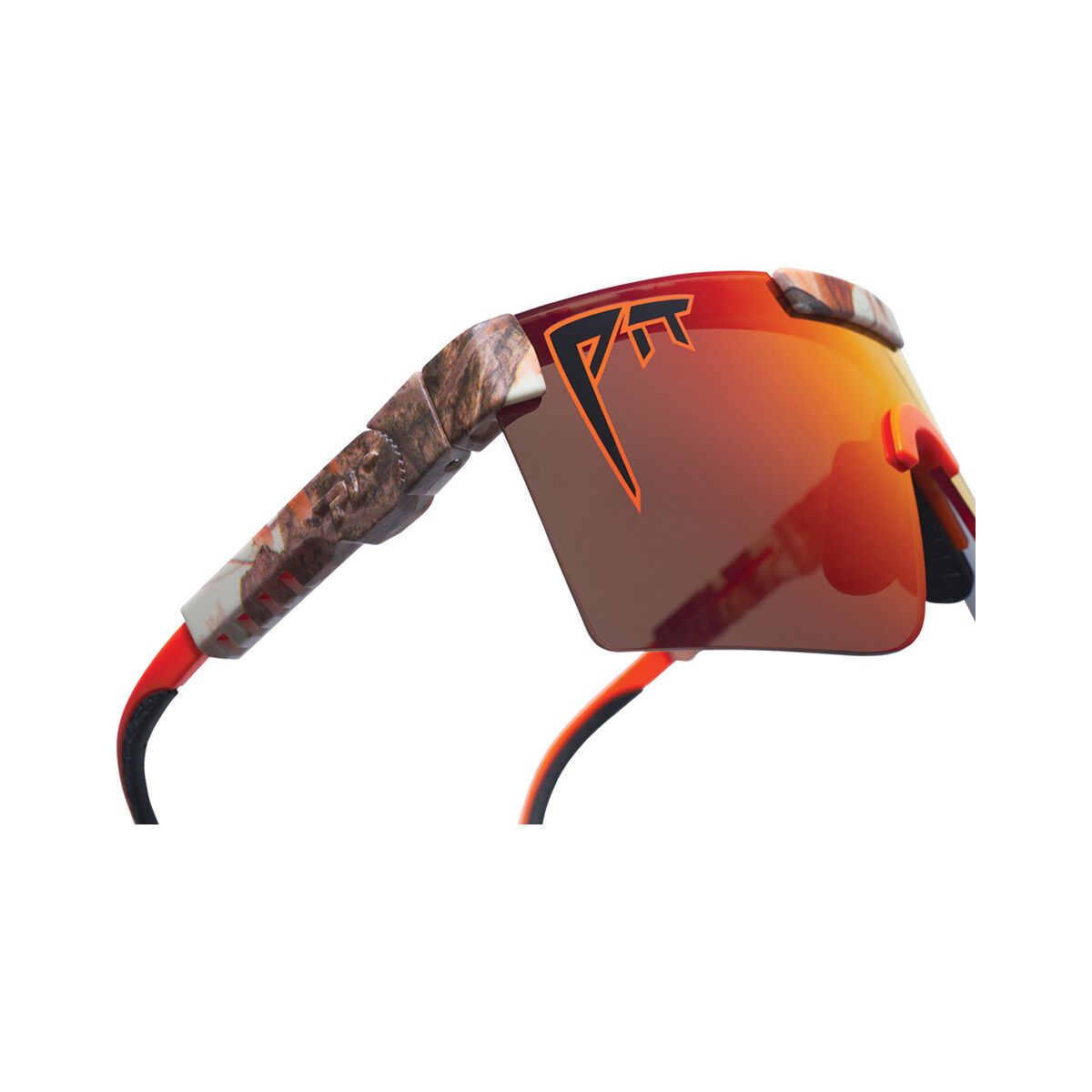 Pit Viper The Actualbush Original Polarised Sunglasses 2.0 Wide Red, Red, bcf_hi-res