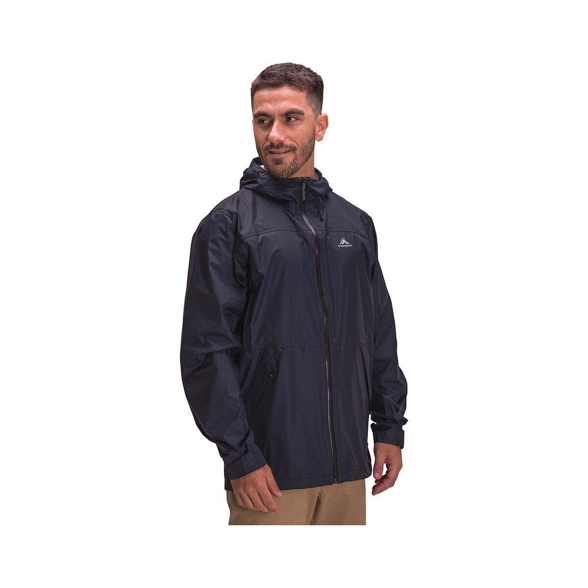 Macpac Men's Mistral Rain Jacket Black M, Black, bcf_hi-res