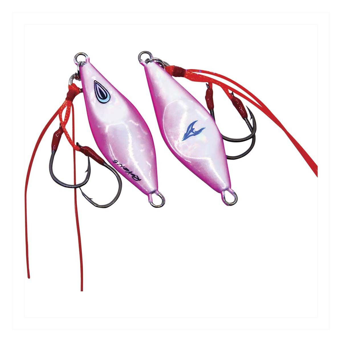 Ocean's Legacy Roven Rigged Jig Lure 6g Hot Pink Glow, Hot Pink Glow, bcf_hi-res