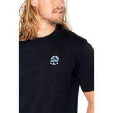 Oakley Men’s Elements Waves Short Sleeve Tech Tee, Blackout, bcf_hi-res