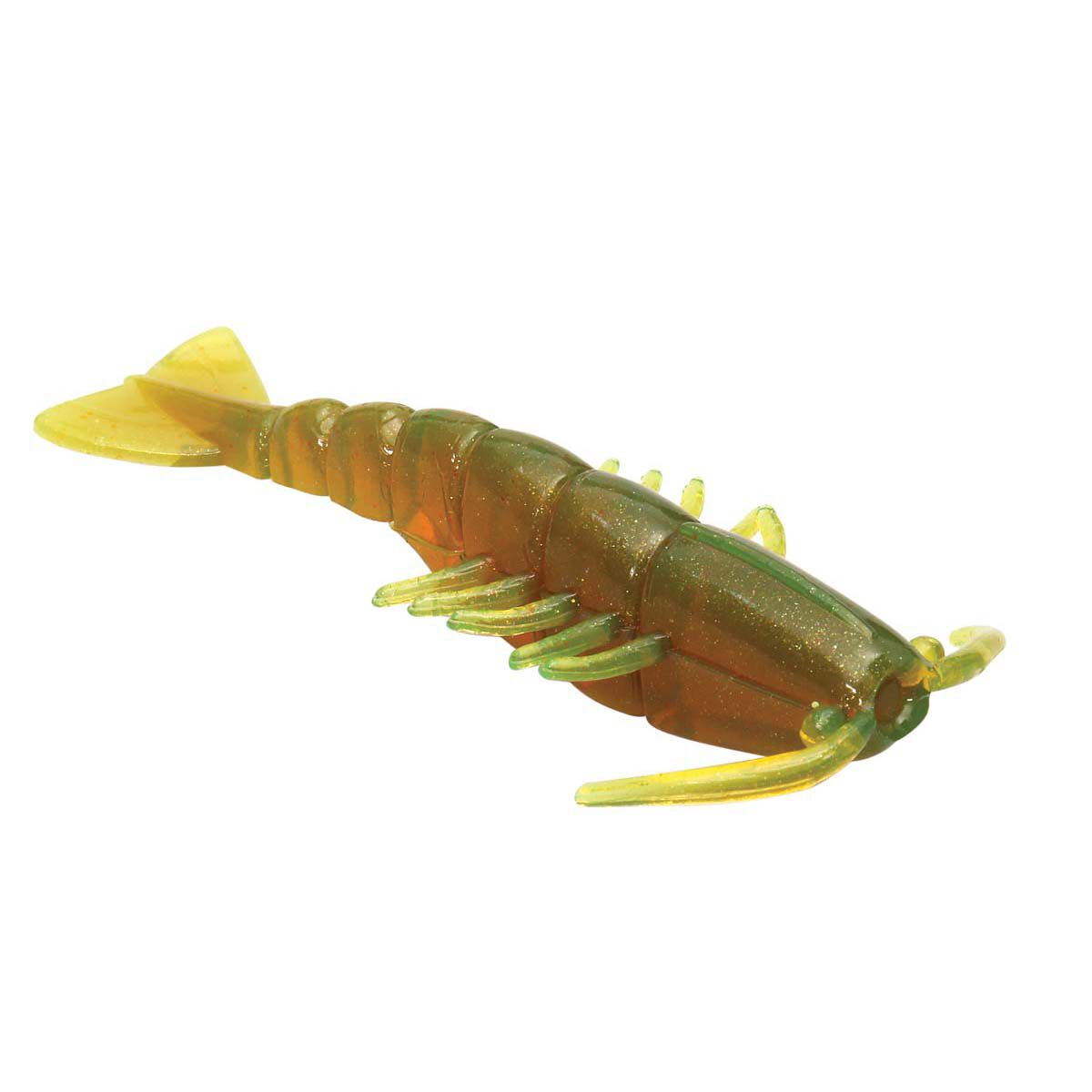 ZMan PrawnZ Soft Plastic Lure 2.5in 6 Pack Motor Oil, Motor Oil, bcf_hi-res