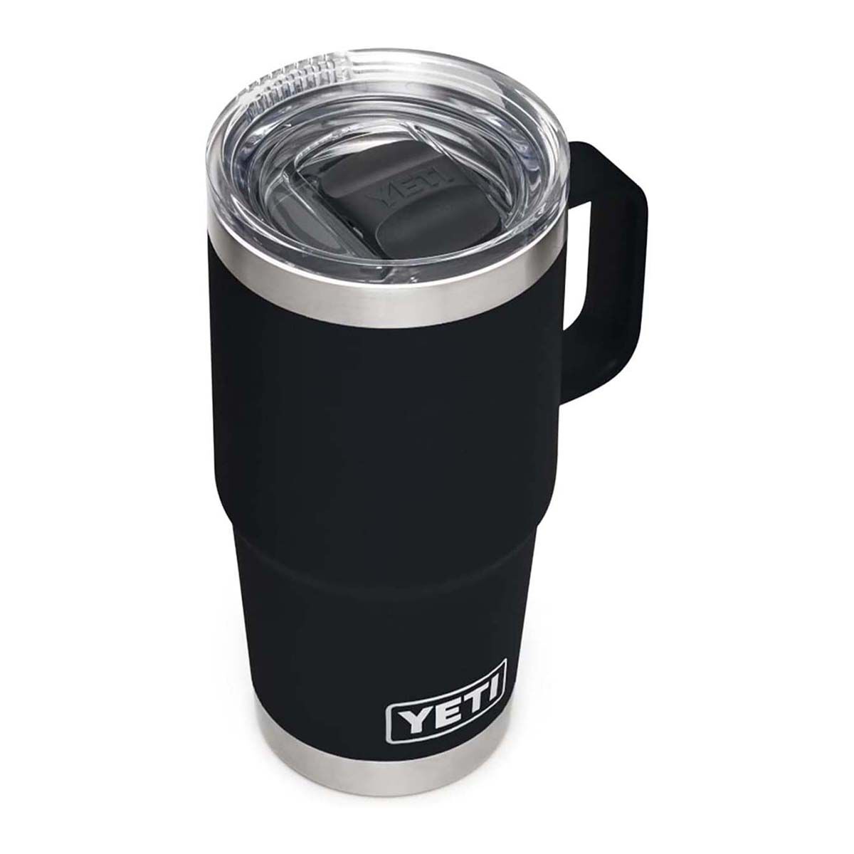 YETI&reg; Rambler&reg; Travel Mug 20 oz (591ml) with Stronghold&trade; Lid Black, Black, bcf_hi-res