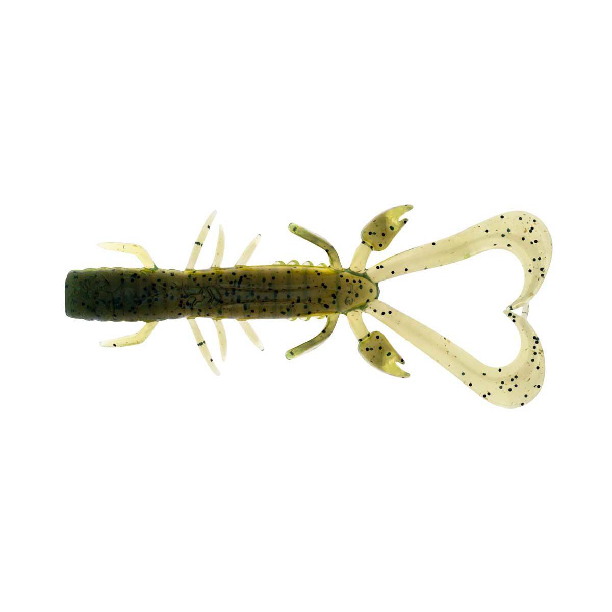 Daiwa Bait Junkie Risky Critter Soft Plastic Lure 3in Olive Oil, Olive Oil, bcf_hi-res