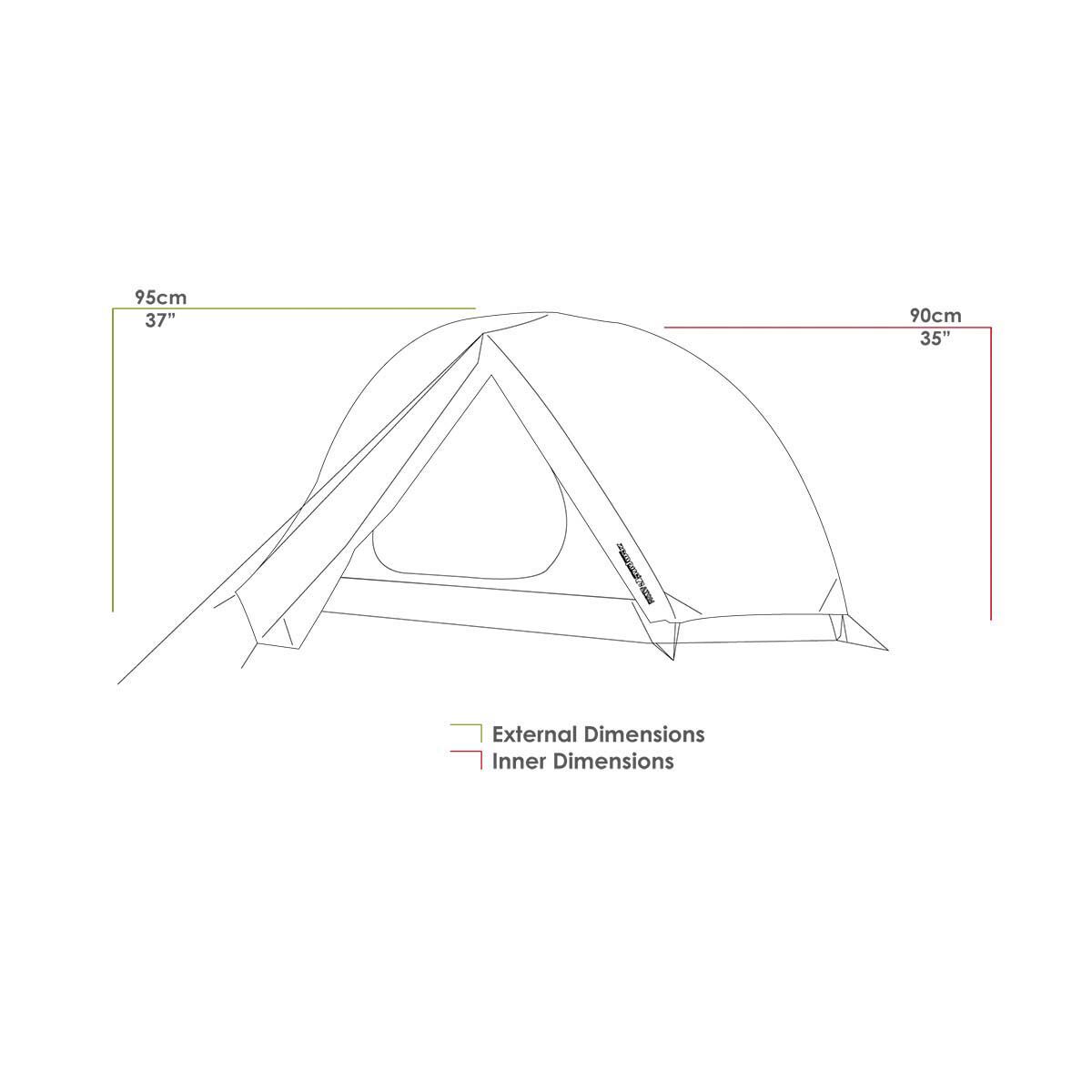 Zempire Atom 1 Person Hiking Tent, , bcf_hi-res