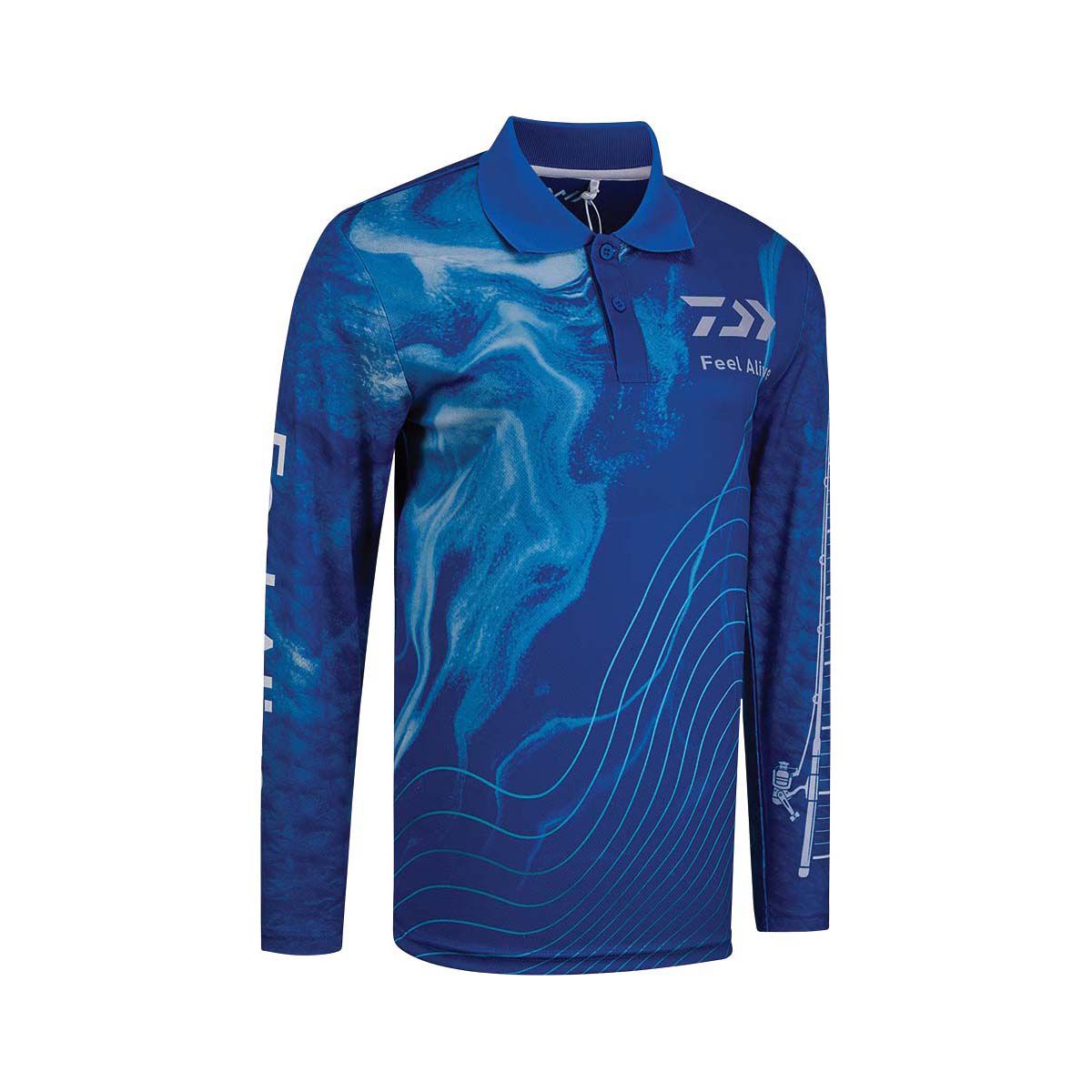 Daiwa Youth Fishing Shirt, Blue, bcf_hi-res