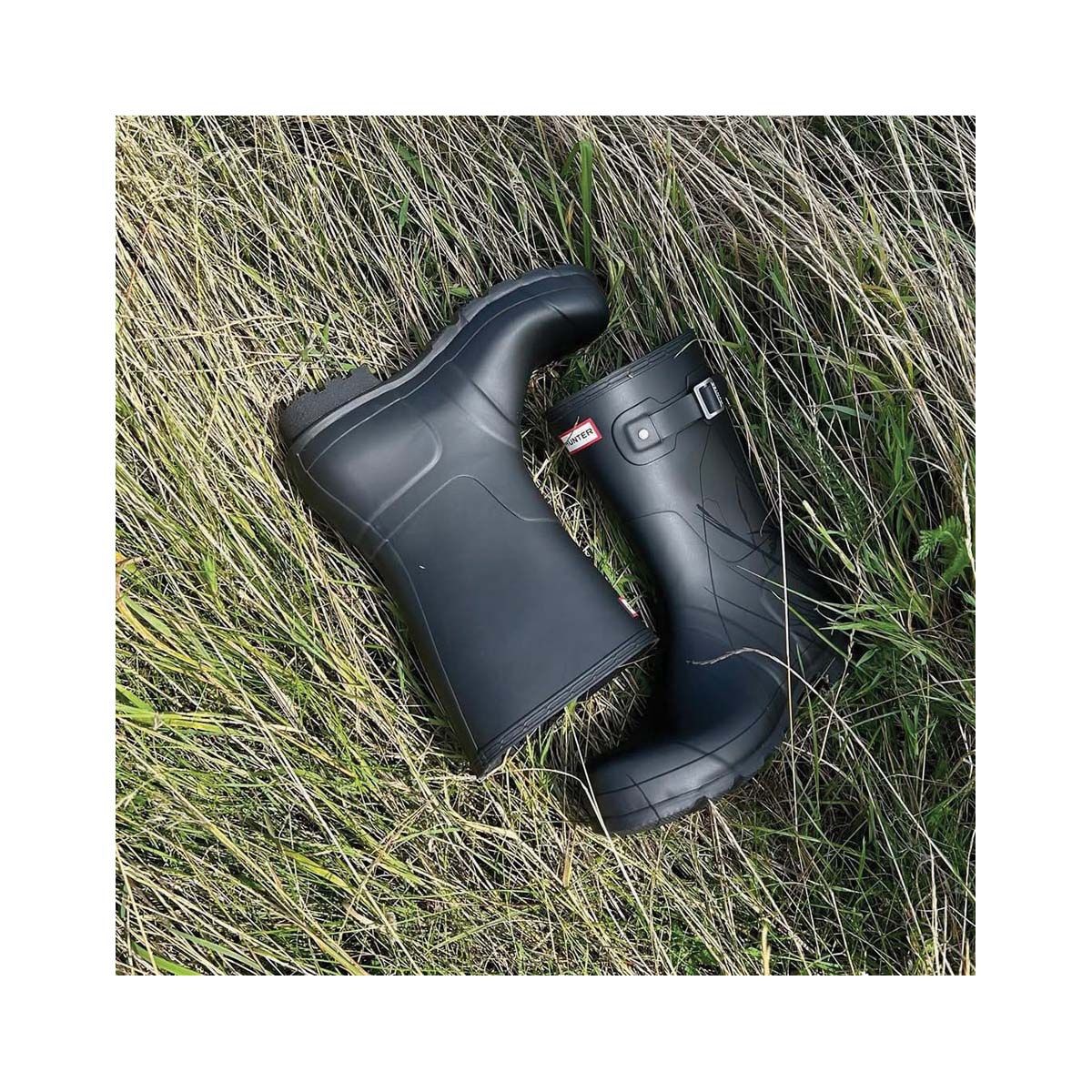 Hunter Women's Original Short Gumboots, Black, bcf_hi-res