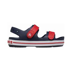 Crocs Kids' Crocband Cruiser Sandals Navy / Red C5, Navy / Red, bcf_hi-res