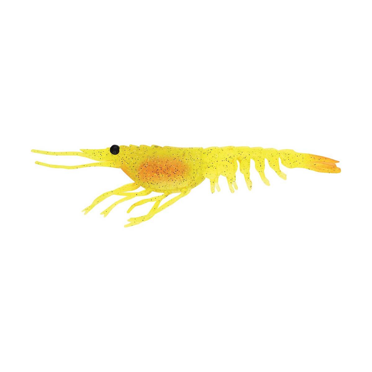 Nomad Live Ops Switcher Shrimp Soft Plastic Lure 4.25in Chartreuse UV, Chartreuse UV, bcf_hi-res