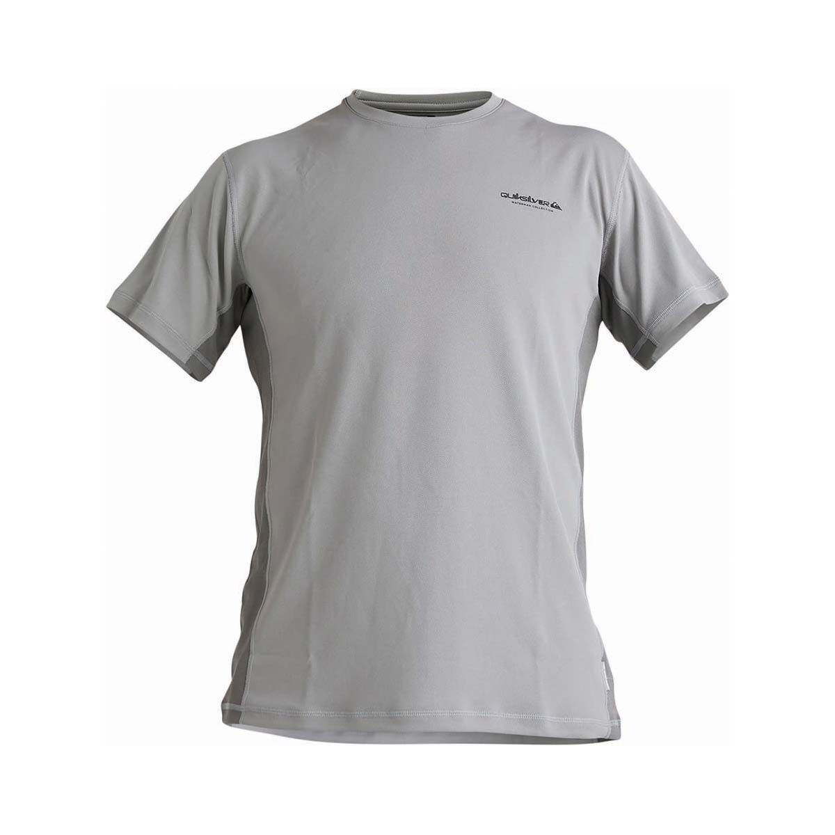 Quiksilver Men's Sea Grass Short Sleeve Rashie Shark Grey S, Shark Grey, bcf_hi-res