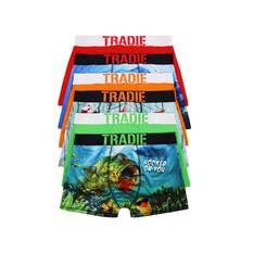Tradie Men’s Here Fishy Fishy Trunks 6 Pack Multi S, Multi, bcf_hi-res