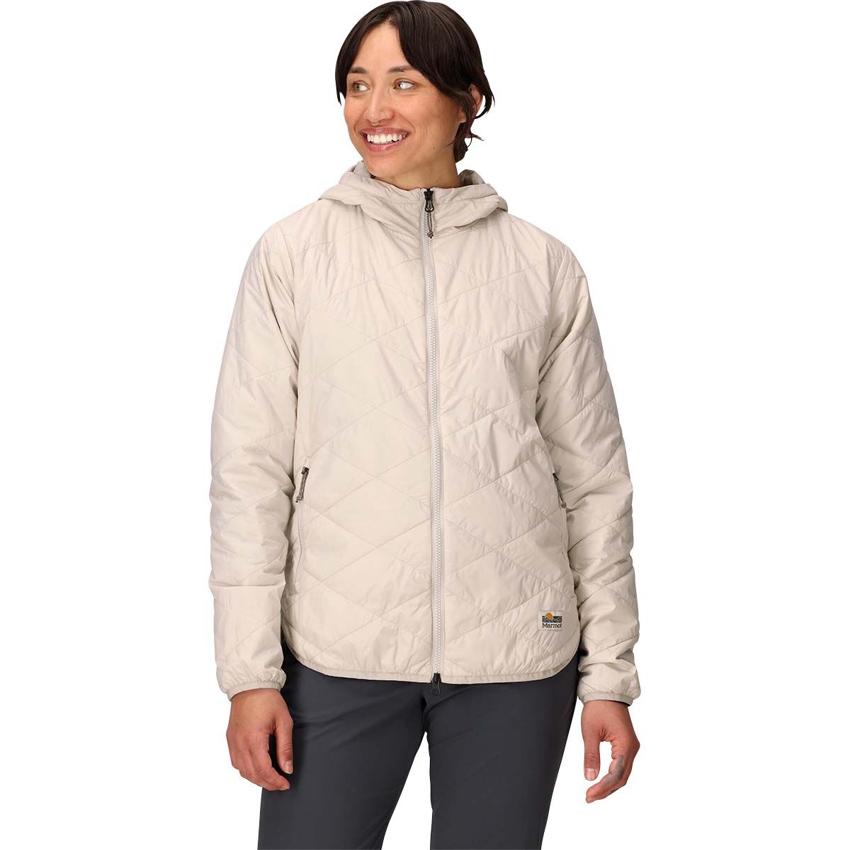 Marmot Women's Onward Insulated Hoodie, Bark, bcf_hi-res