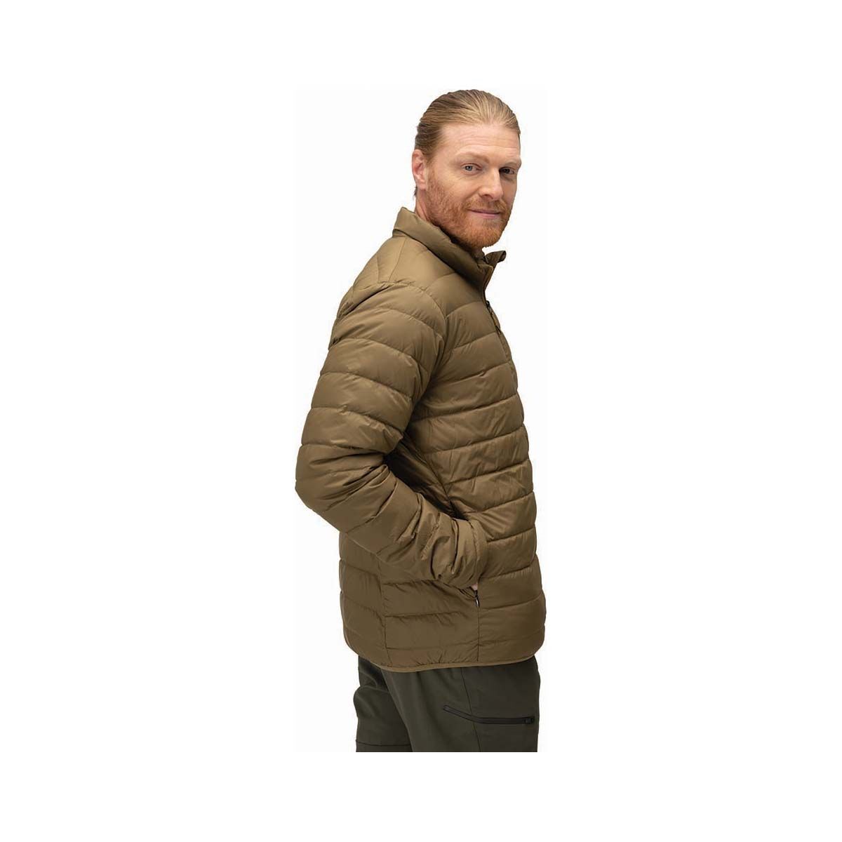 Macpac Men's Uber Light Down Puffer Jacket V2, Brown, bcf_hi-res