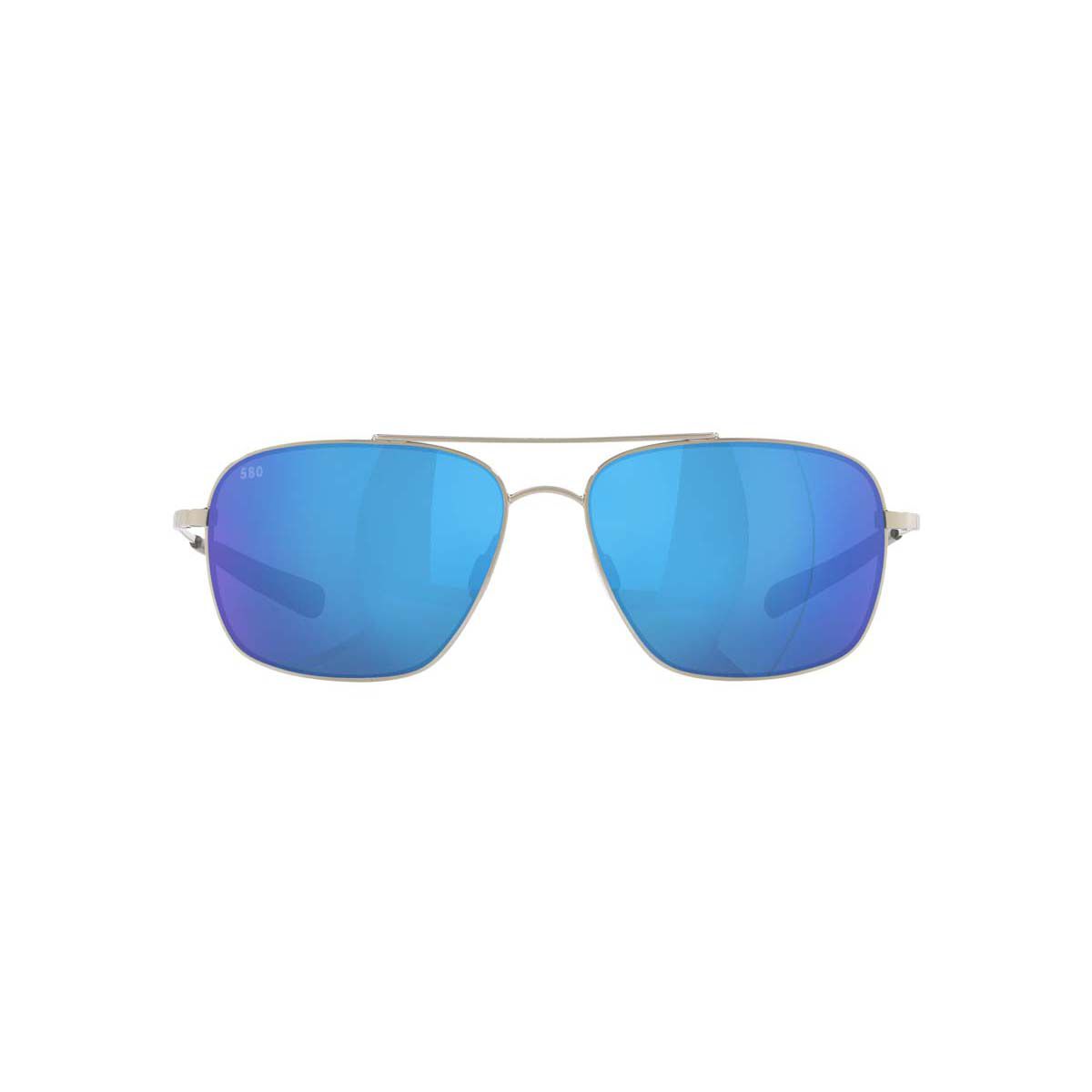 Costa Canaveral Men's Polarised Sunglasses Palladium Grey with Blue Lens, , bcf_hi-res