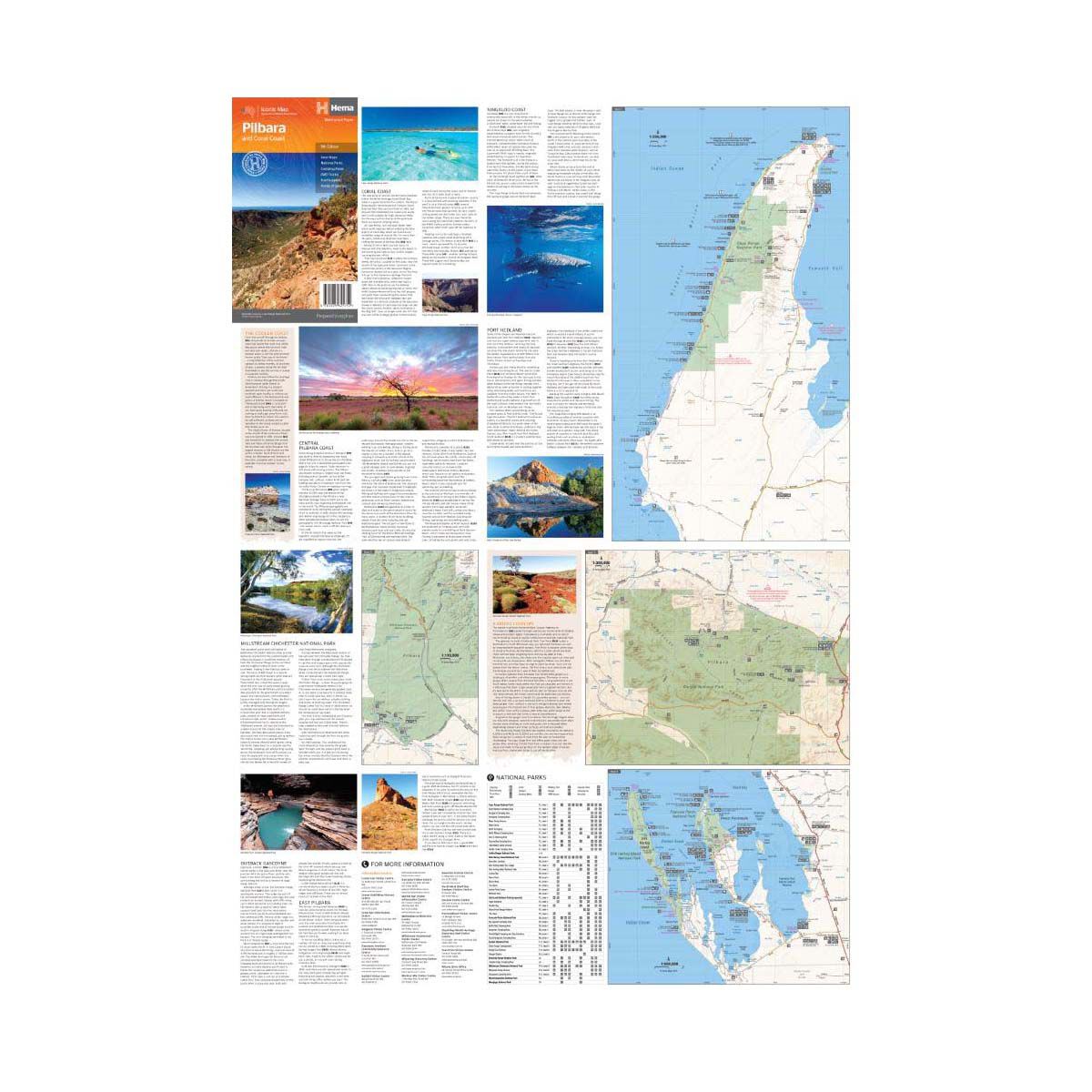 Hema Pilbara And Coral Coast Map (9th Edition), , bcf_hi-res