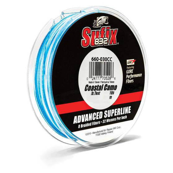 Sufix 832 Braid Line 300yds Blue Camo, , bcf_hi-res