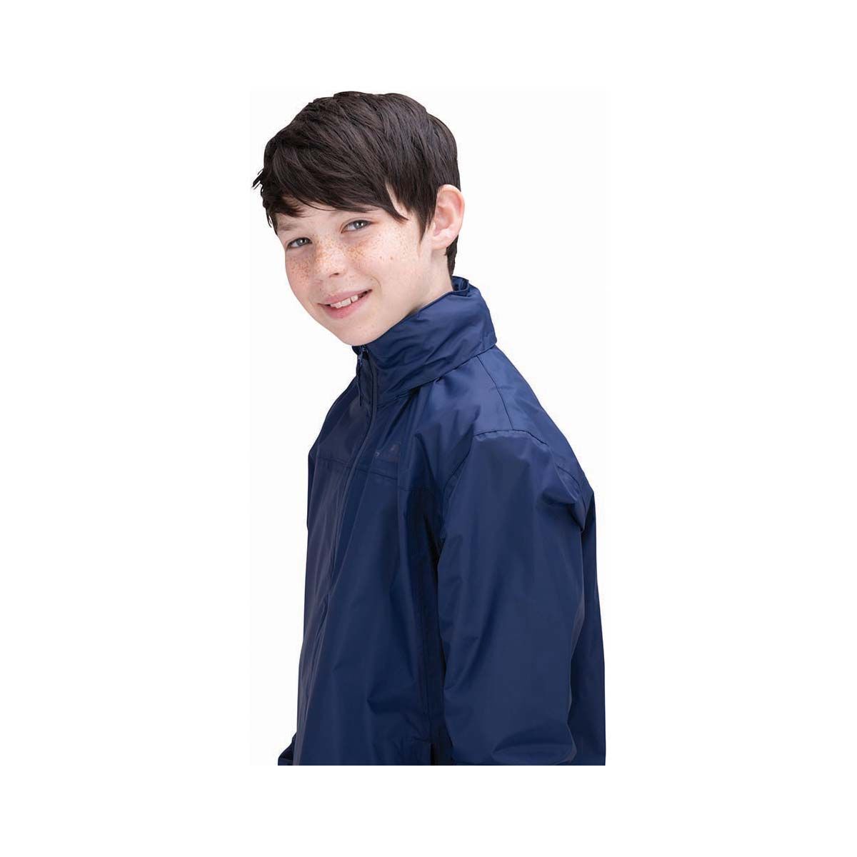 Macpac Kids' Pack-It Rain Jacket Navy 14, Navy, bcf_hi-res