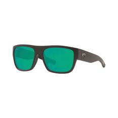 Costa Sampan Men's Sunglasses Black with Green Lens, , bcf_hi-res