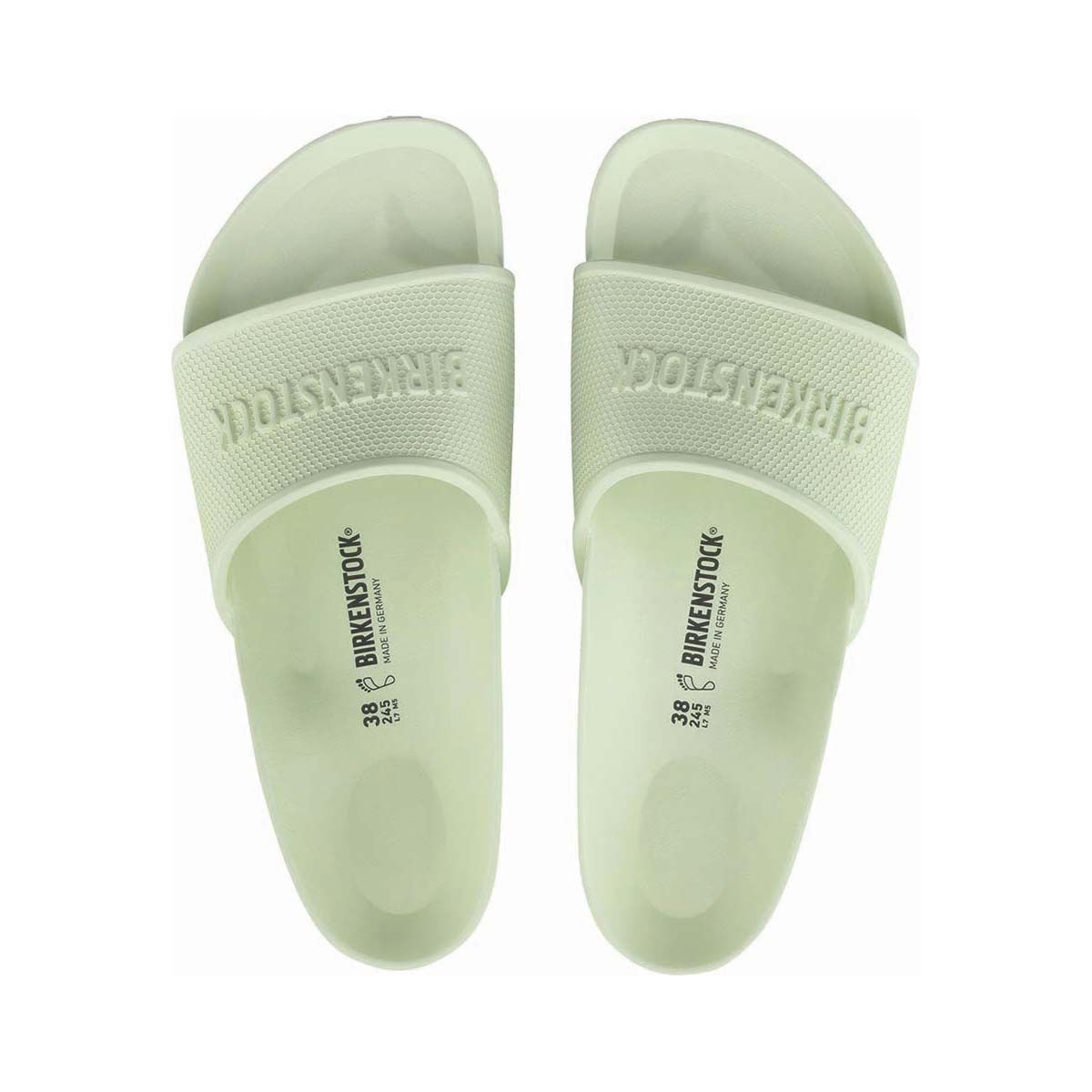 Birkenstock Unisex Barbados EVA Slides, Lime, bcf_hi-res