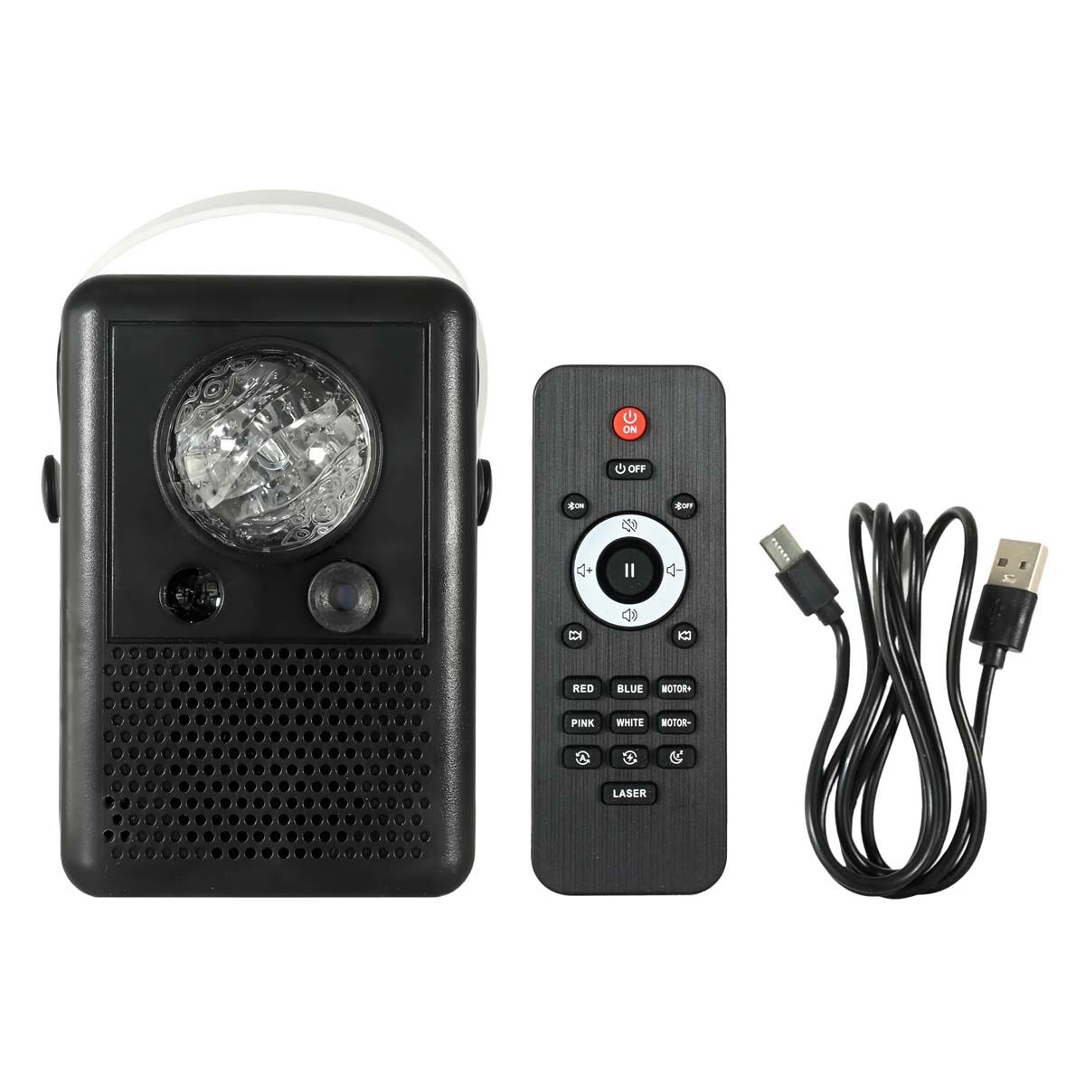 Mirabella Portable Aurora Projector Light with Bluetooth Speaker, , bcf_hi-res