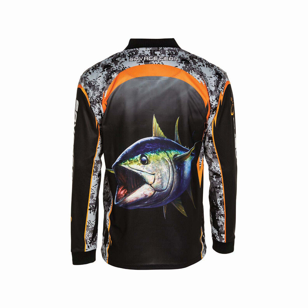 Savage Gear Men's Tuna Fishing Shirt Black S, Black, bcf_hi-res