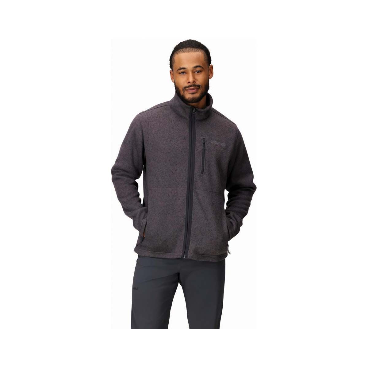 Marmot Men&rsquo;s Drop Line Jacket Black Heather S, Black Heather, bcf_hi-res