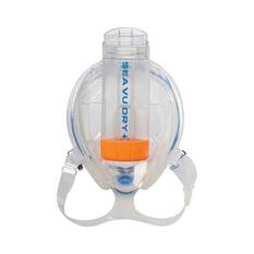 Mares Sea-Vu Dry + Full Face Snorkelling Mask, Blue / Clear, bcf_hi-res