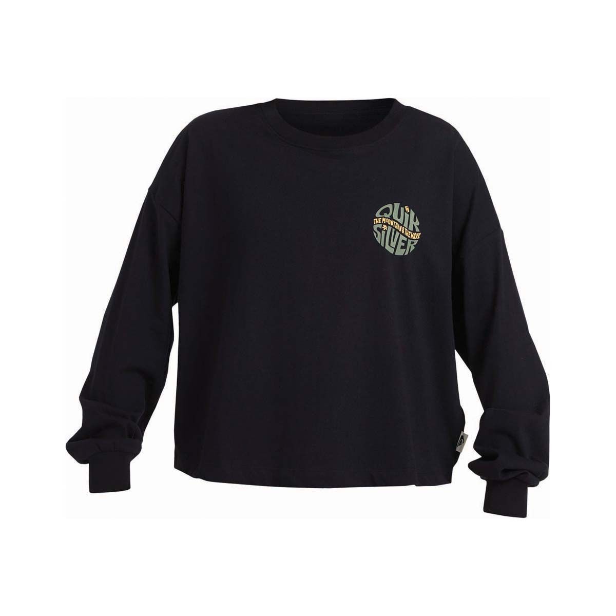 Quiksilver Power Play Long Sleeve Shirt for Women, Black, bcf_hi-res