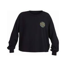 Quiksilver Power Play Long Sleeve Shirt for Women, Black, bcf_hi-res